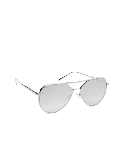 

French Connection Men Mirrored Aviator Sunglasses FC 7419 C2 S, Silver