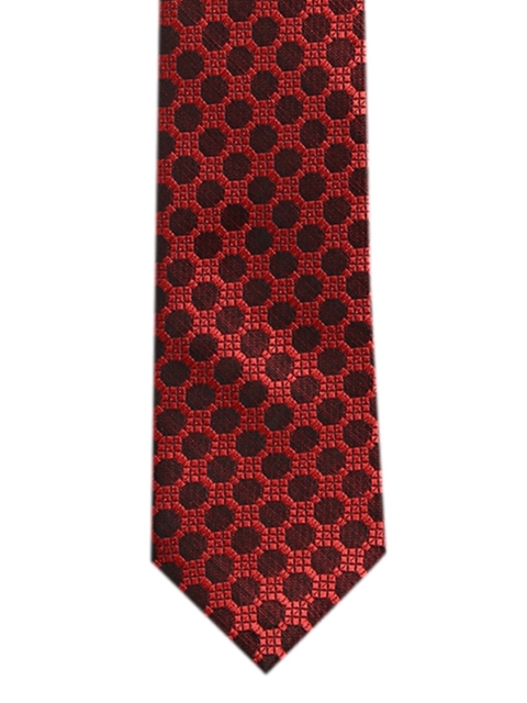 

Alvaro Castagnino Red & Black Printed Skinny Tie