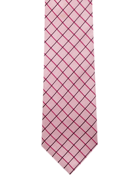 

Alvaro Castagnino Pink Checked Skinny Tie