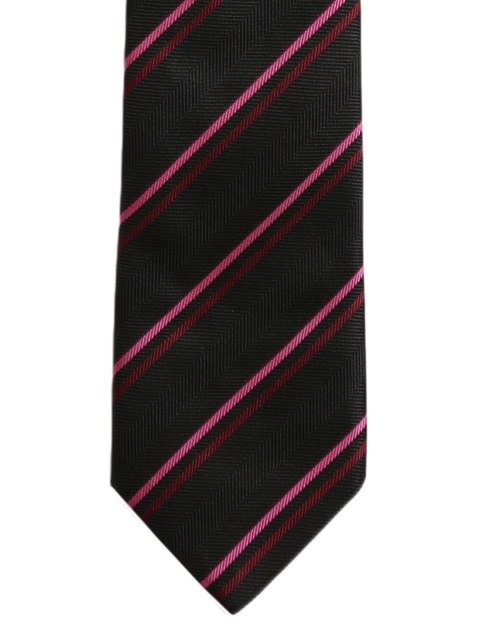 

Alvaro Castagnino Black Striped Skinny Tie