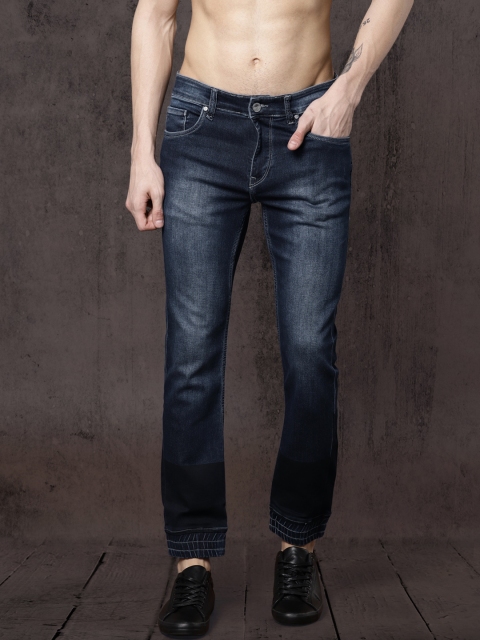 

Roadster Men Blue Mid-Rise Clean Look Stretchable Ankle-Length Jogger Jeans