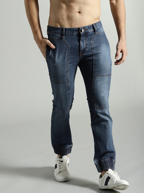 

Roadster Time Travlr Men Blue Regular Fit Mid-Rise Clean Look Joggers