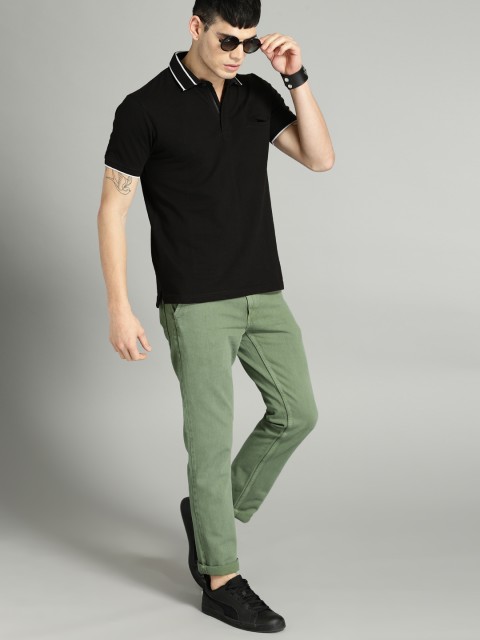 

Roadster Men Green Slim Fit Mid-Rise Clean Look Jeans