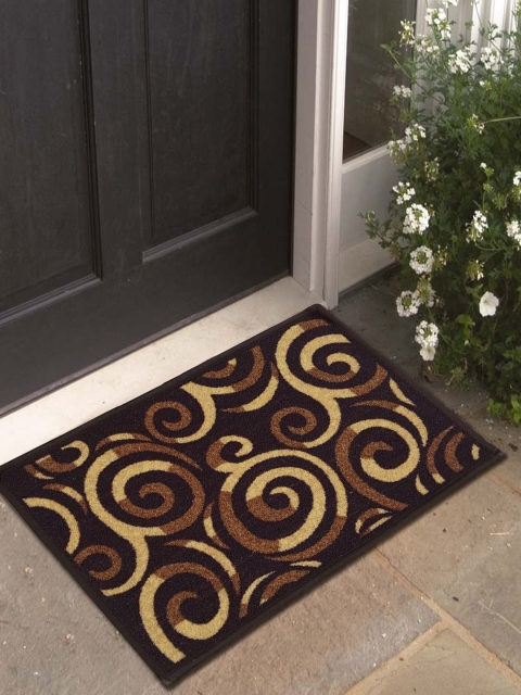 

Athom Trendz Brown Printed Doormat
