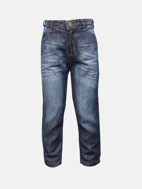

YK Boys Blue Regular Fit Mid-Rise Clean Look Stretchable Jeans