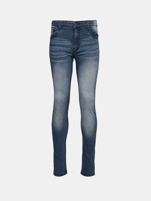 

YK Boys Blue Skinny Fit Mid-Rise Clean Look Jeans
