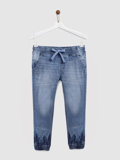 

YK Boys Blue Jogger Mid-Rise Jeans