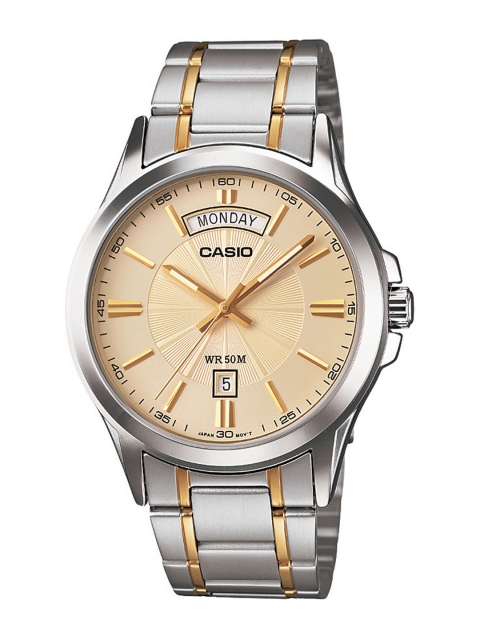 

Casio Enticer Men Cream Analogue watch A843 MTP-1381G-9AVDF