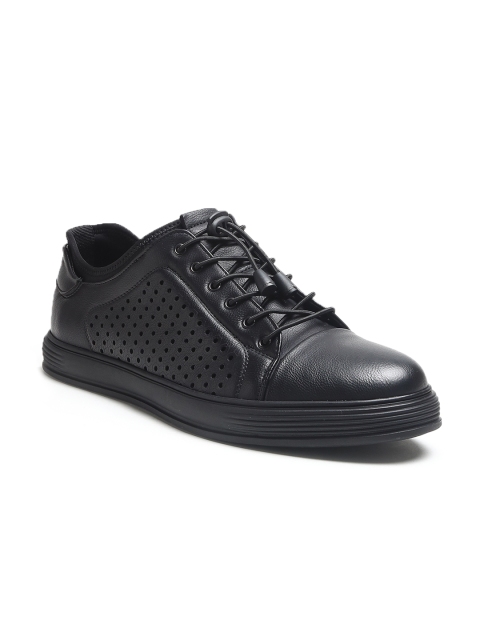 

LOCOMOTIVE Men Black Driving Shoes