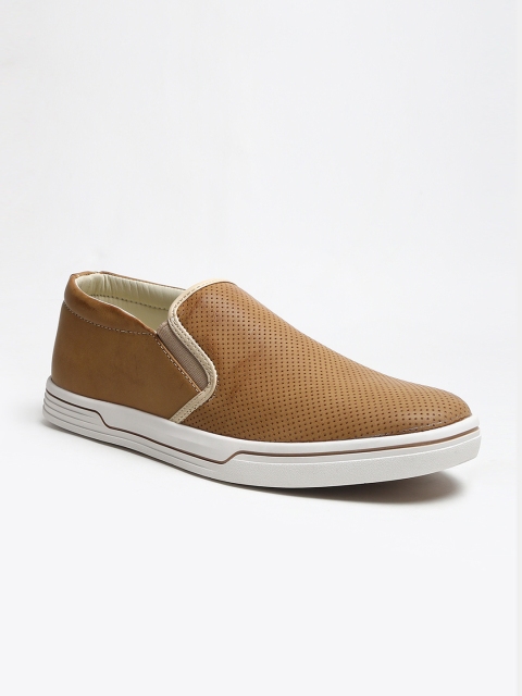 

LOCOMOTIVE Men Brown Slip-On Sneakers
