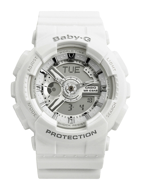 

Casio Baby-G Women Silver Analogue and Digital watch BX018