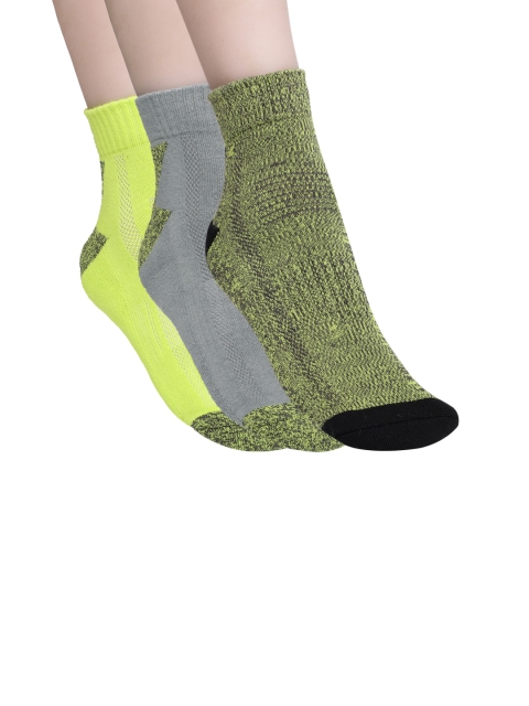 

HRX by Hrithik Roshan Men Quarter length Pack of 3 Terry Socks, Multi