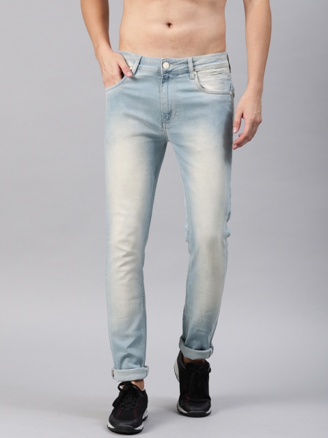 

HRX by Hrithik Roshan Men Blue Skinny Fit Mid-Rise Clean Look Stretchable Jeans