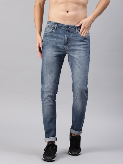 

HRX by Hrithik Roshan Men Blue Slim Fit Mid-Rise Clean Look Stretchable Jeans