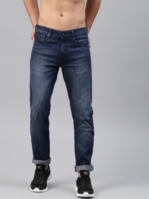 

HRX by Hrithik Roshan Men Blue Slim Fit Mid-Rise Clean Look Stretchable Jeans
