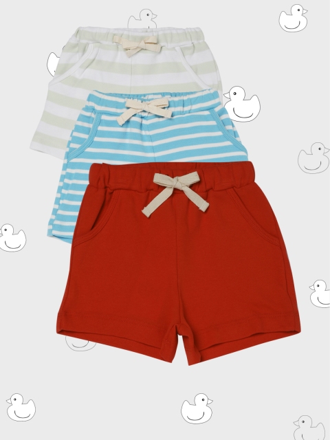 

YK Infant Boys Pack of 3 Organic Cotton Shorts, Red