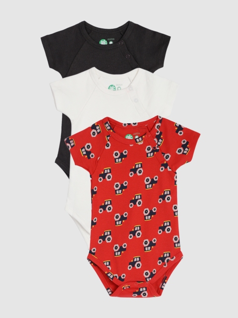 

YK Infant Pack of 3 Organic Cotton Sustainable Bodysuits, White