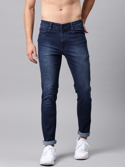 

HRX by Hrithik Roshan Men Blue Skinny Fit Mid-Rise Clean Look Stretchable Jeans