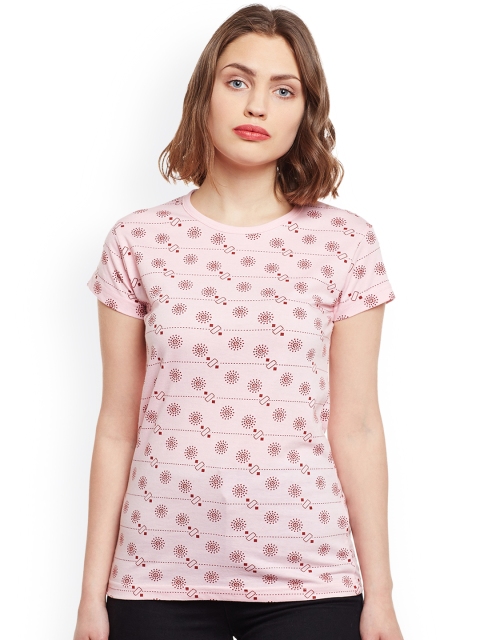 

VIMAL JONNEY Women Pink Printed T-shirt