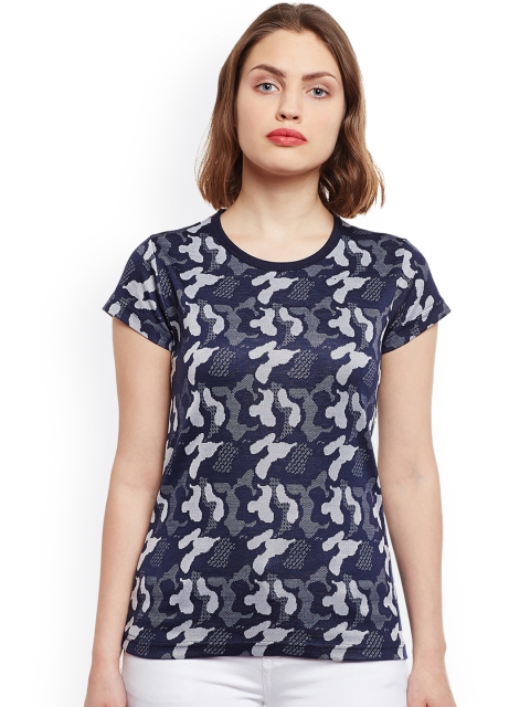 

VIMAL JONNEY Women Navy Blue Printed T-shirt
