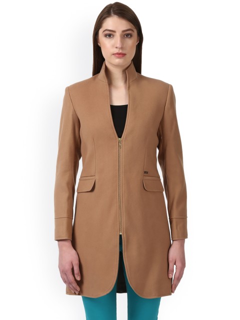 

Park Avenue Women Brown Solid Tailored Jacket