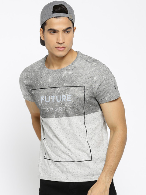 

Solly Sport Men Grey Printed Wimbledon Round Neck T-shirt