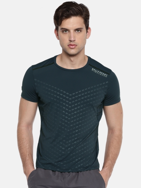 

Solly Jeans Co. Men Navy Blue Printed Round Neck T-shirt