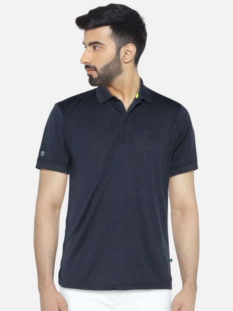 

Solly Sport Men Navy Solid Wimbledon Polo Collar T-shirt, Navy blue