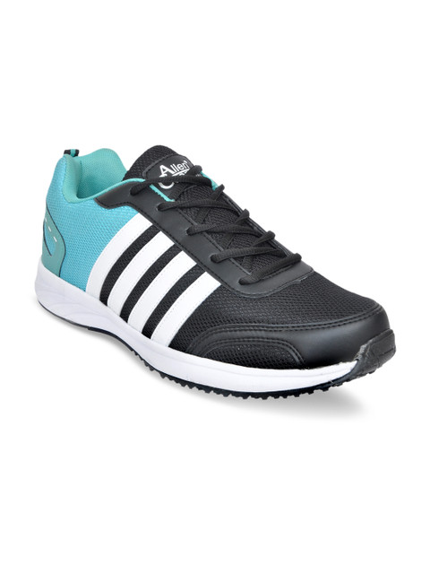 

Allen Cooper Men Black & Blue Running Shoes