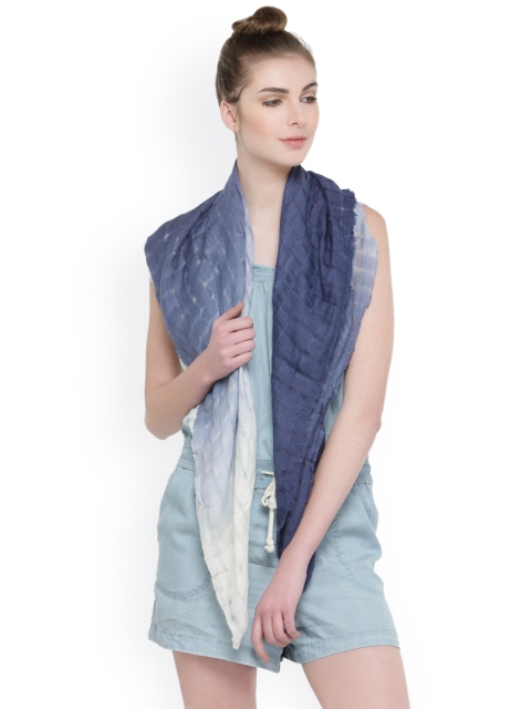 

J Style Blue & White Dyed Scarf