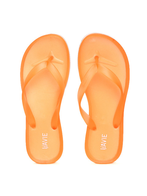 

Lavie Women Orange Solid Thong Flip-Flops