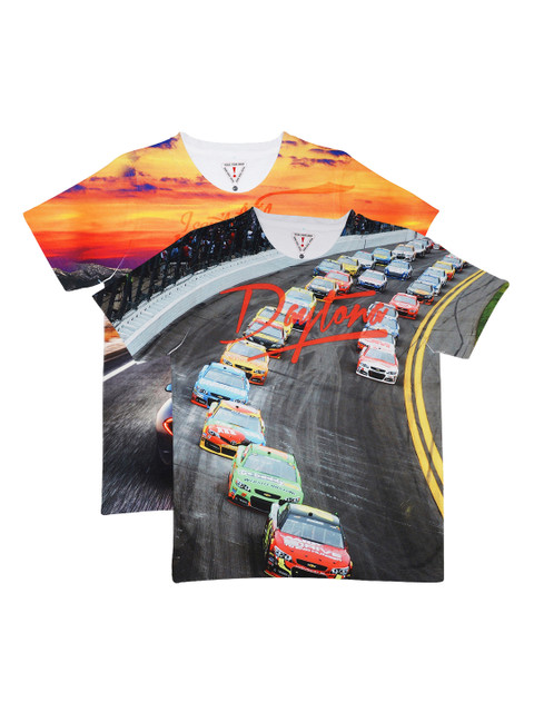 

Wear Your Mind Boys Pack of 2 Printed T-shirts, Orange