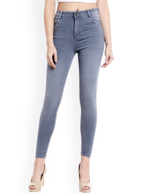 

fungus Women Grey Slim Fit High-Rise Clean Look Stretchable Jeans