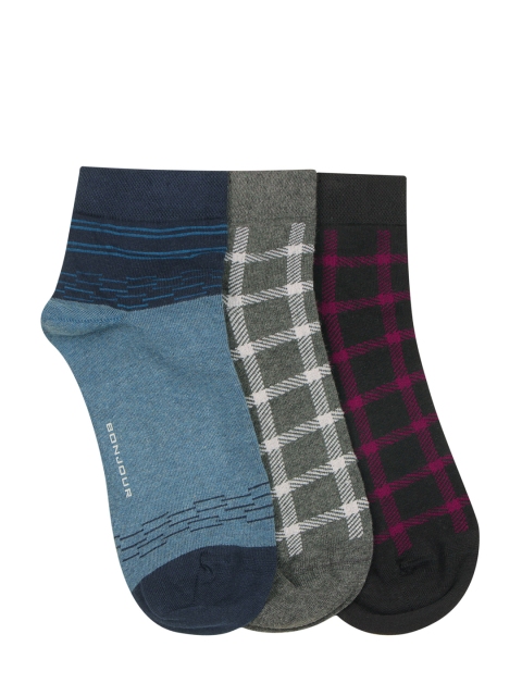 

Bonjour Men Set of 3 Assorted Socks, Multi