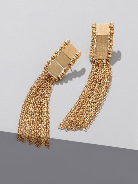 

Pipa Bella Gold-Toned Geometric Drop Earrings
