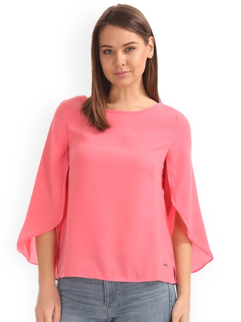 

ELLE Women Pink Solid Top