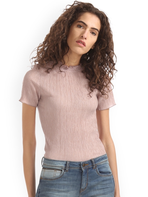 

Elle Women Mauve Solid Top