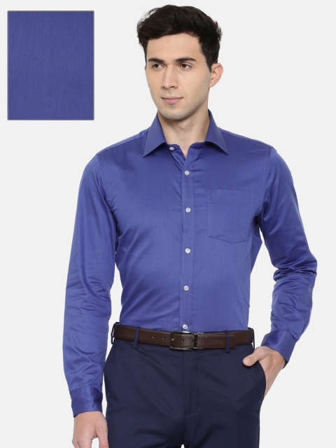 

Arrow Men Blue Snug Slim Fit Solid Formal Shirt