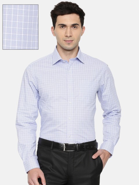 

Arrow Men Blue & White Slim Fit Checked Formal Shirt