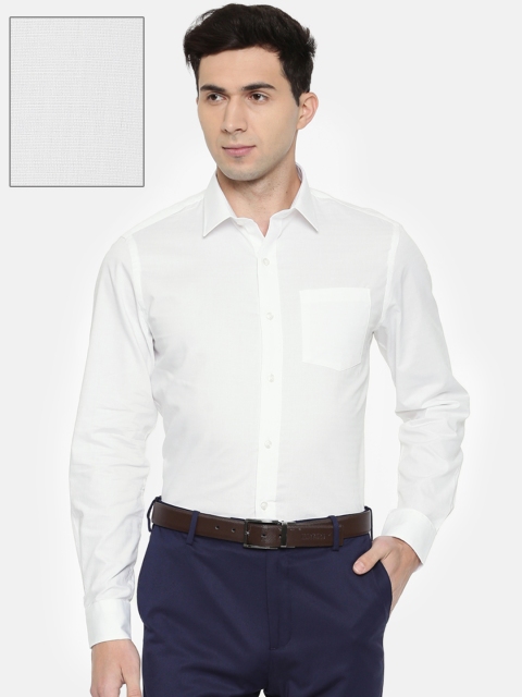 

Arrow Men White Snug Slim Fit Solid Formal Shirt