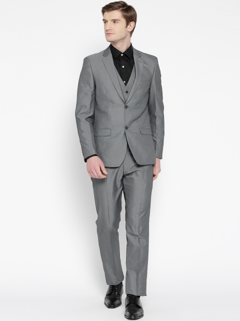 

Arrow Men Grey Body Tailored Fit Single-Breasted Formal Suit