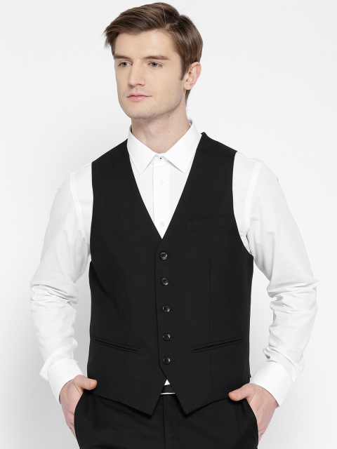 

Arrow Black Body Tailored Fit Waistcoat
