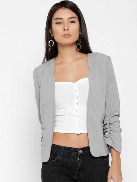 

ONLY Grey Front-Open Casual Blazer