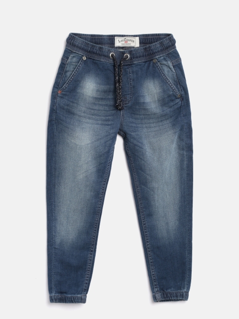 

Lee Cooper Boys Blue Mid-Rise Clean Look Jogger Jeans