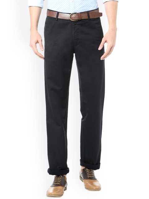 

Allen Solly Men Black Regular Fit Solid Formal Trousers