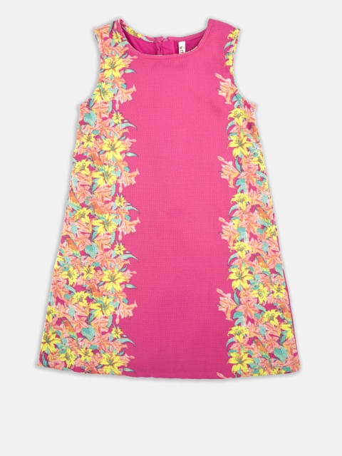 

CHALK by Pantaloons Girls Pink Printed A-Line Dress