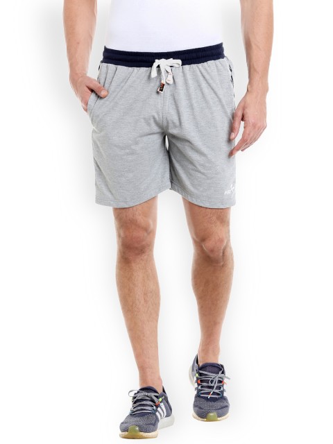 

FiTZ Men Grey Solid Regular Fit Sports Shorts