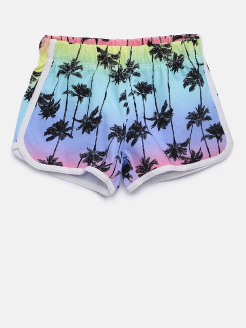 

The Childrens Place Girls Pink Printed Regular Fit Regular Shorts