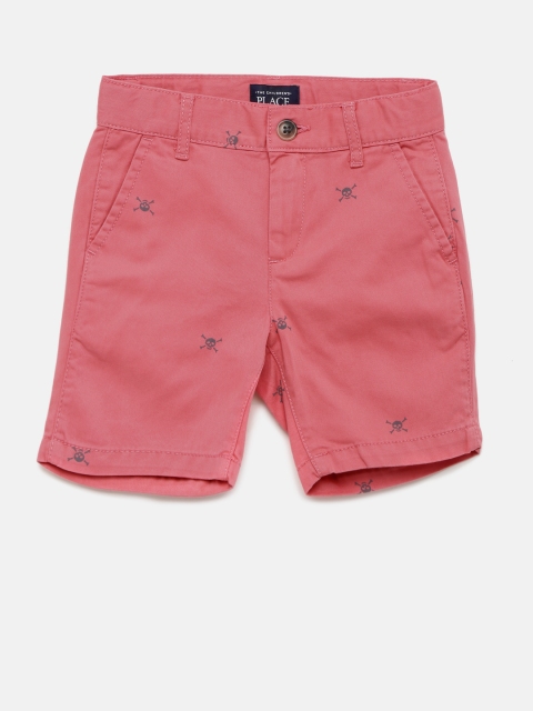 

The Childrens Place Boys Pink Printed Regular Fit Regular Shorts