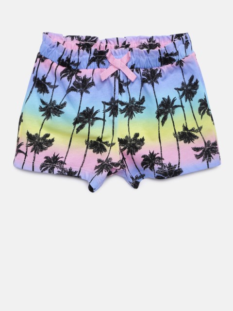 

The Childrens Place Girls Multicoloured Printed Regular Fit Regular Shorts, Multi